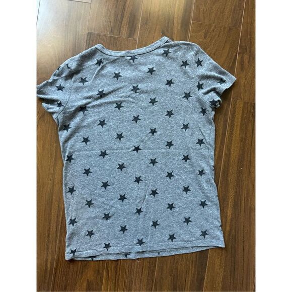 Alternative Apparel S grey tee shirt blue stars - Picture 2 of 4